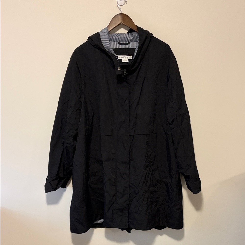 Penningtons Black Hooded Trench Coat